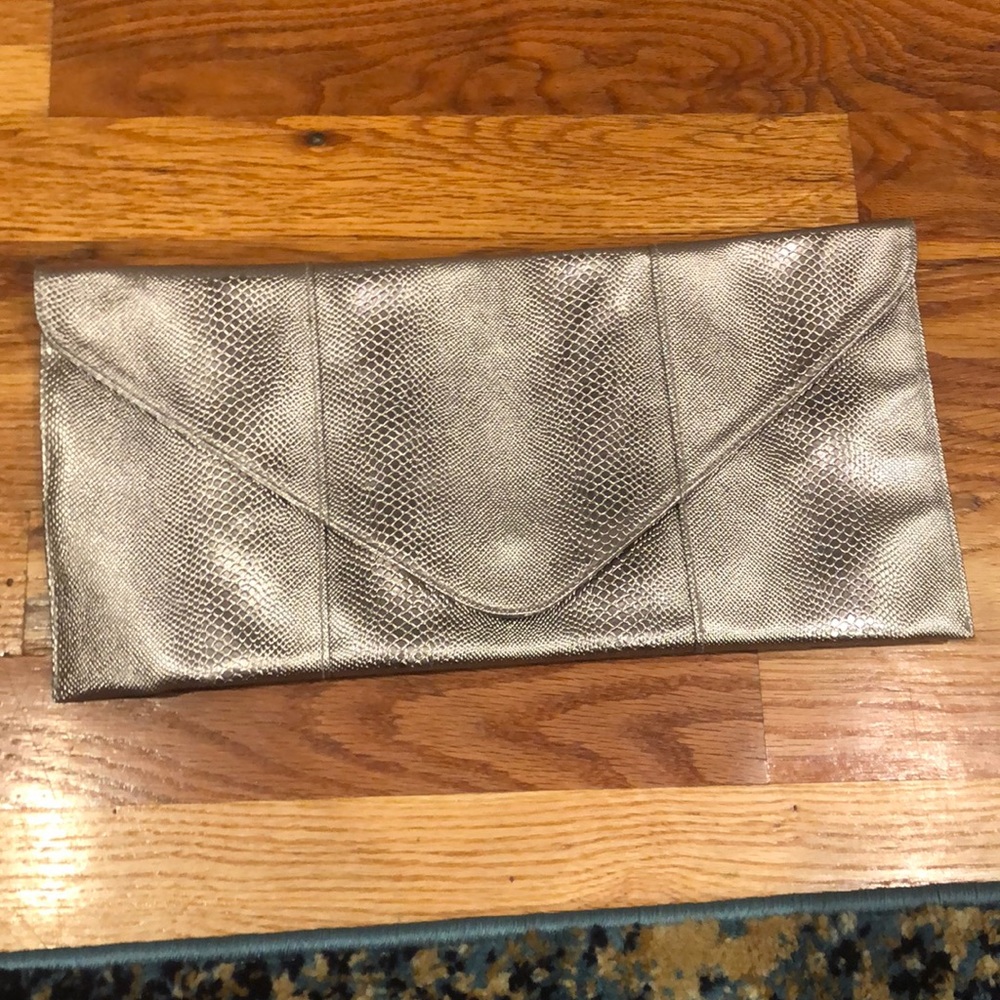 Silver cosmetics bag